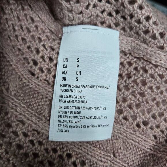 American Eagle Dip Dyed Sweater Pink Pullover Size Small - Picture 7 of 7